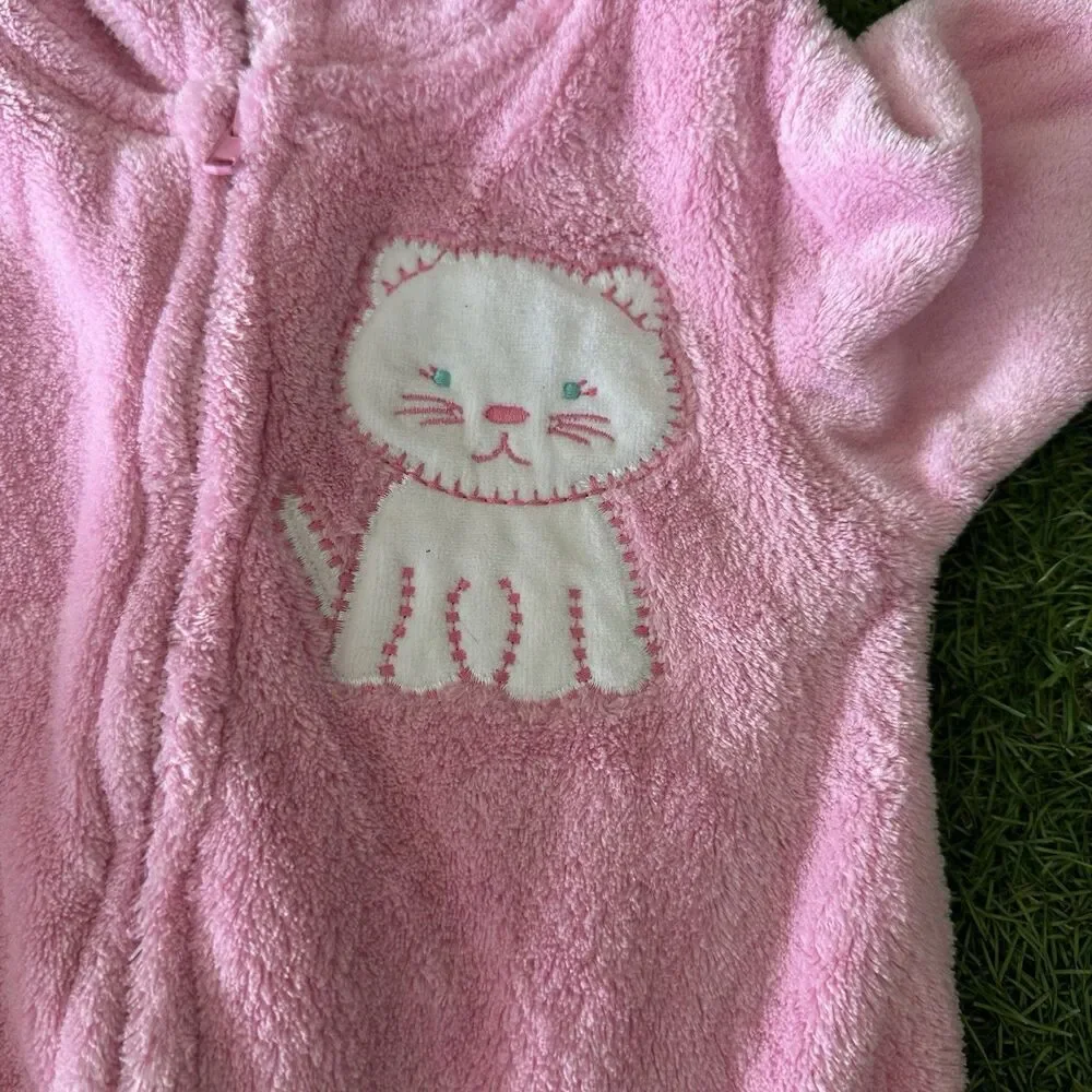Vintage Childrens Place Outfit Kitty Snowsuit Infant‎ Girls Size 0-3 Months
